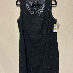 INC International Concepts Vintage Little Black Dress with Beaded Neckline